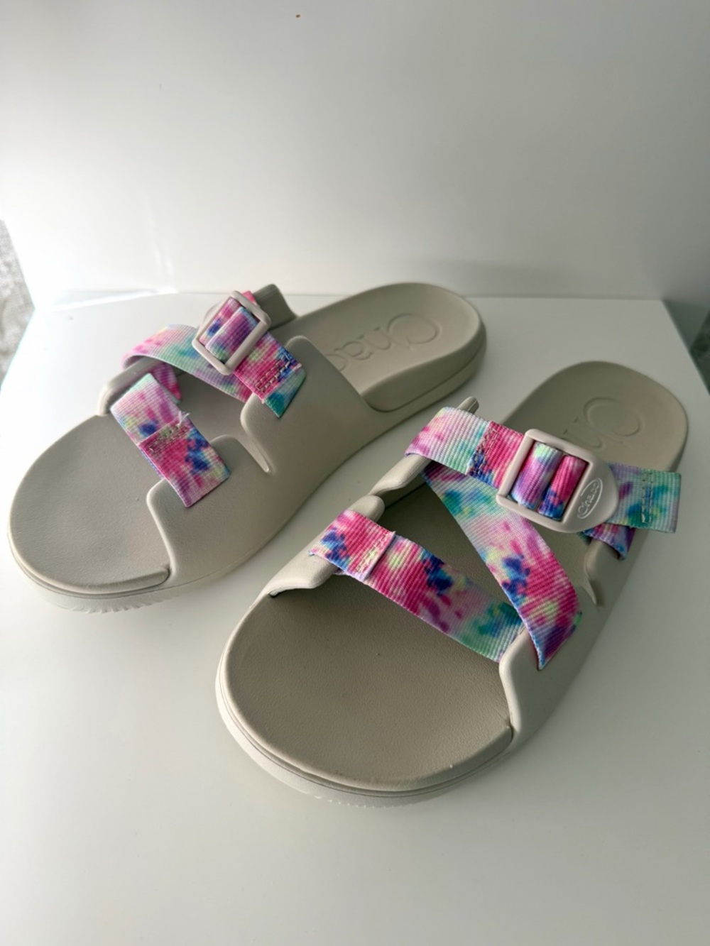 Chaco Chillos Slide Sandals Tie Dye Multicolor | Kids Size 5